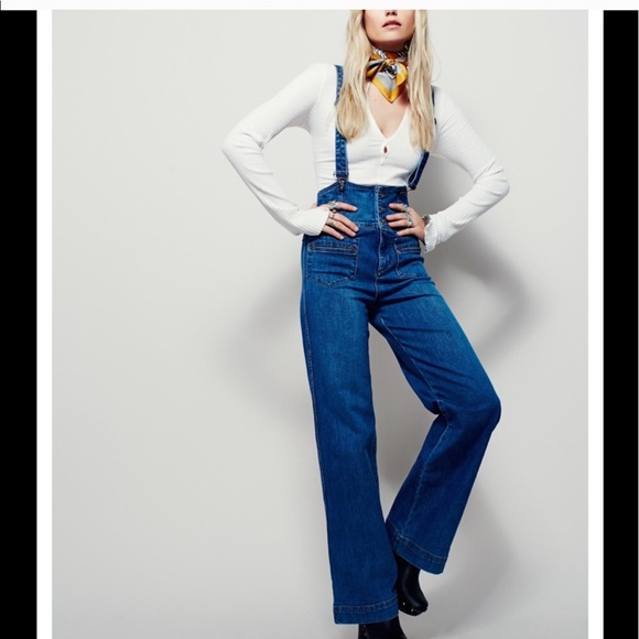 Free People Denim - Free People overalls.